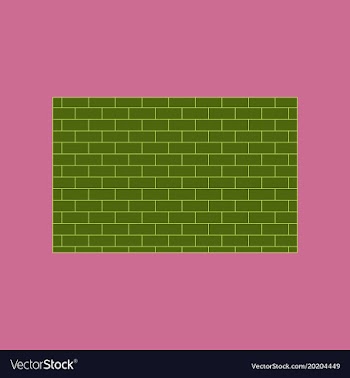 Icon in flat design brick wall vector image