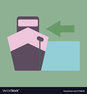 Icon in flat design cargo ship vector image