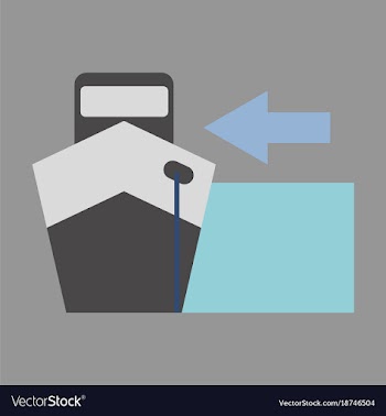 Icon in flat design cargo ship vector image