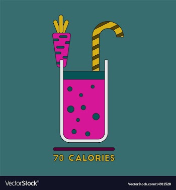 Icon in flat design carrot smoothies vector image