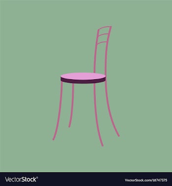 Icon in flat design chair vector image