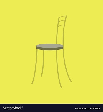 Icon in flat design chair vector image