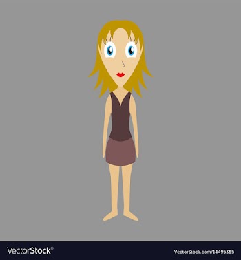 Icon in flat design doll vector image