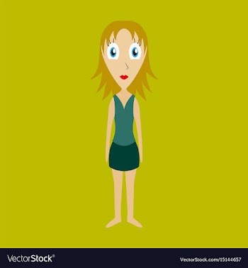 Icon in flat design doll vector image