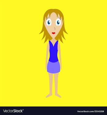 Icon in flat design doll vector image