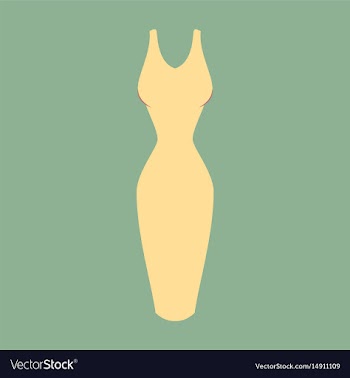 Icon in flat design fashion clothes dress vector image