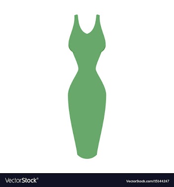 Icon in flat design fashion clothes dress vector image