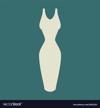 Icon in flat design fashion clothes dress vector image