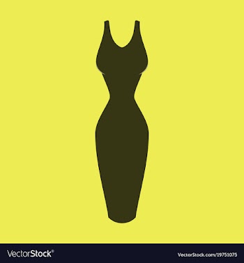 Icon in flat design fashion clothes dress vector image
