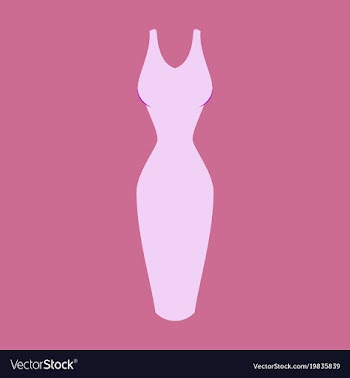 Icon in flat design fashion clothes dress vector image