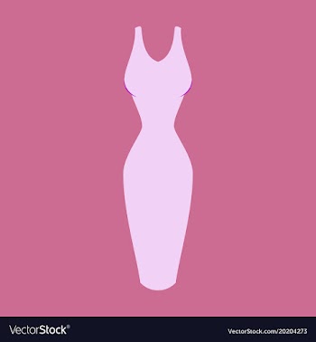 Icon in flat design fashion clothes dress vector image