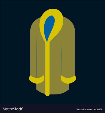 Icon in flat design fashion clothes fur coat vector image