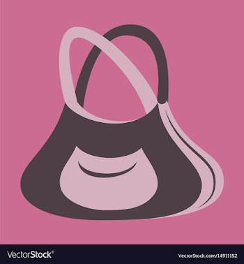 Icon in flat design fashion clothes handbag vector image