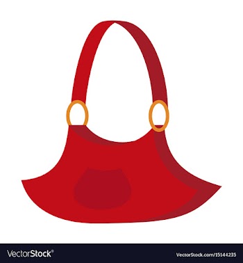 Icon in flat design fashion clothes handbag vector image