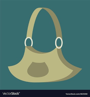 Icon in flat design fashion clothes handbag vector image