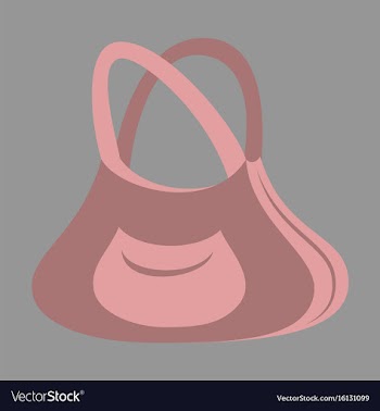 Icon in flat design fashion clothes handbag vector image