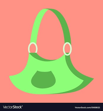 Icon in flat design fashion clothes handbag vector image