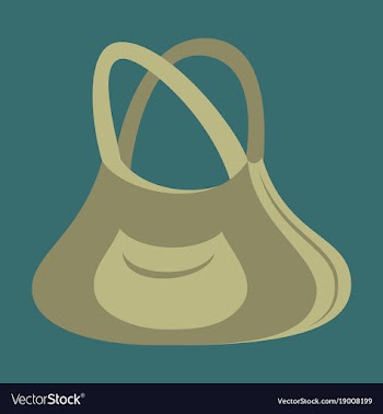 Icon in flat design fashion clothes handbag vector image