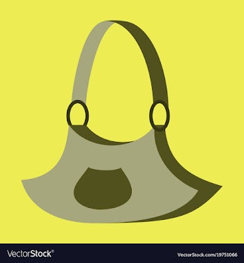 Icon in flat design fashion clothes handbag vector image