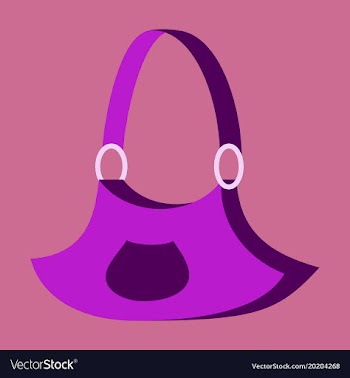 Icon in flat design fashion clothes handbag vector image