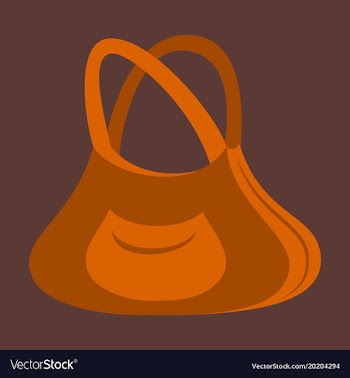 Icon in flat design fashion clothes handbag vector image