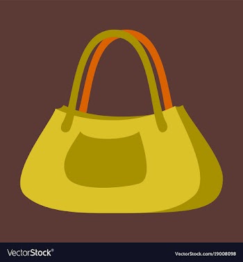 Icon in flat design fashion clothes ladies handbag vector image