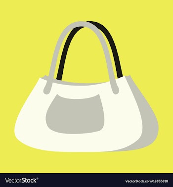 Icon in flat design fashion clothes ladies handbag vector image
