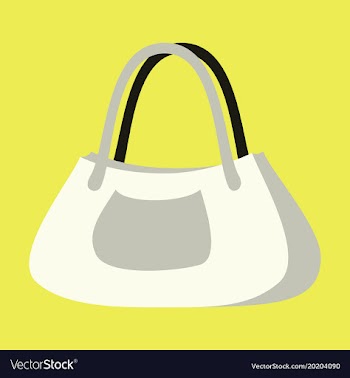 Icon in flat design fashion clothes ladies handbag vector image