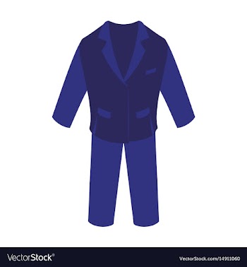 Icon in flat design fashion clothes men business vector image