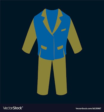 Icon in flat design fashion clothes men business vector image