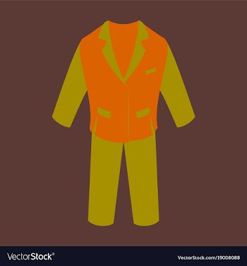 Icon in flat design fashion clothes men business vector image