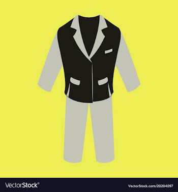 Icon in flat design fashion clothes men business vector image