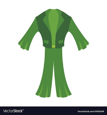 Icon in flat design fashion clothes men suit vector image