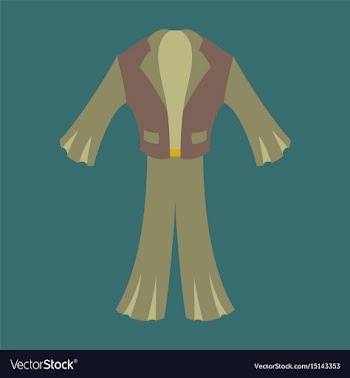 Icon in flat design fashion clothes mens suit vector image