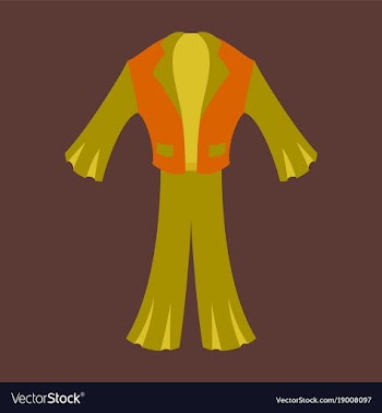 Icon in flat design fashion clothes mens suit vector image