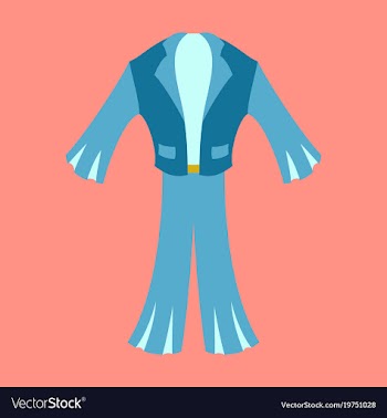 Icon in flat design fashion clothes mens suit vector image