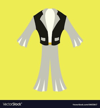 Icon in flat design fashion clothes mens suit vector image