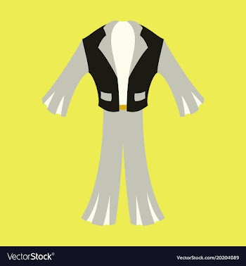 Icon in flat design fashion clothes mens suit vector image