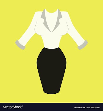 Icon in flat design fashion clothes office dress vector image