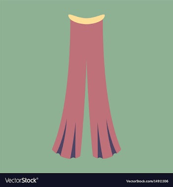 Icon in flat design fashion clothes pants vector image