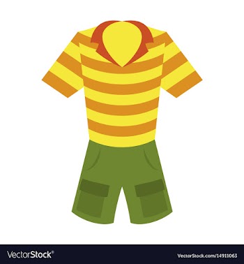 Icon in flat design fashion clothes shorts and vector image