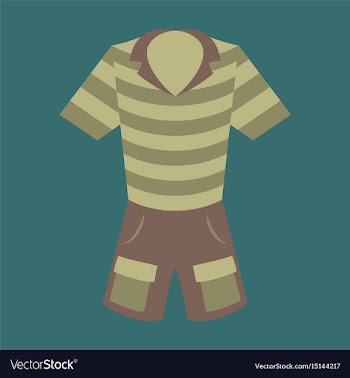 Icon in flat design fashion clothes shorts and vector image