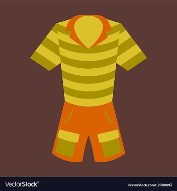 Icon in flat design fashion clothes shorts and vector image