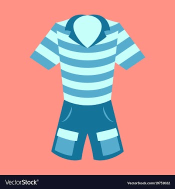 Icon in flat design fashion clothes shorts and vector image
