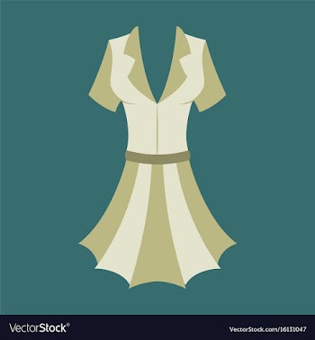 Icon in flat design fashion clothes summer dress vector image