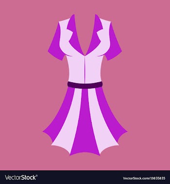 Icon in flat design fashion clothes summer dress vector image