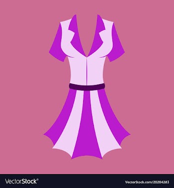 Icon in flat design fashion clothes summer dress vector image