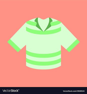 Icon in flat design fashion clothes t-shirt vector image