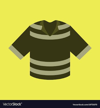 Icon in flat design fashion clothes t-shirt vector image