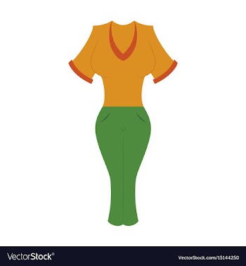 Icon in flat design fashion clothes women pants vector image